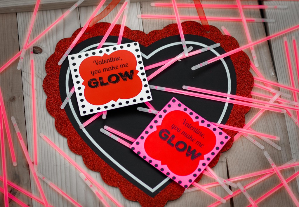 DIY "You Make Me Glow" Valentine