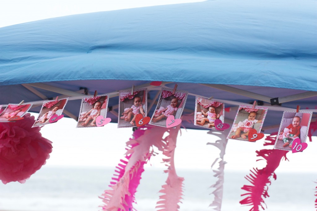 Beach party photo banner