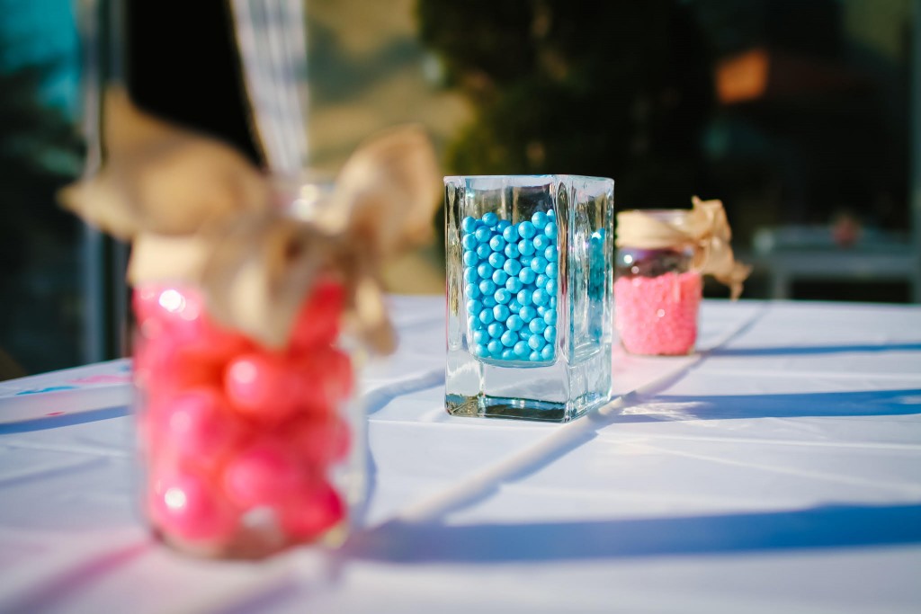 Gender Reveal Table Decor