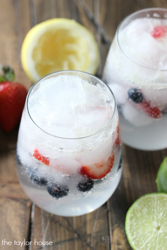 Strawberry Blueberry Limeade