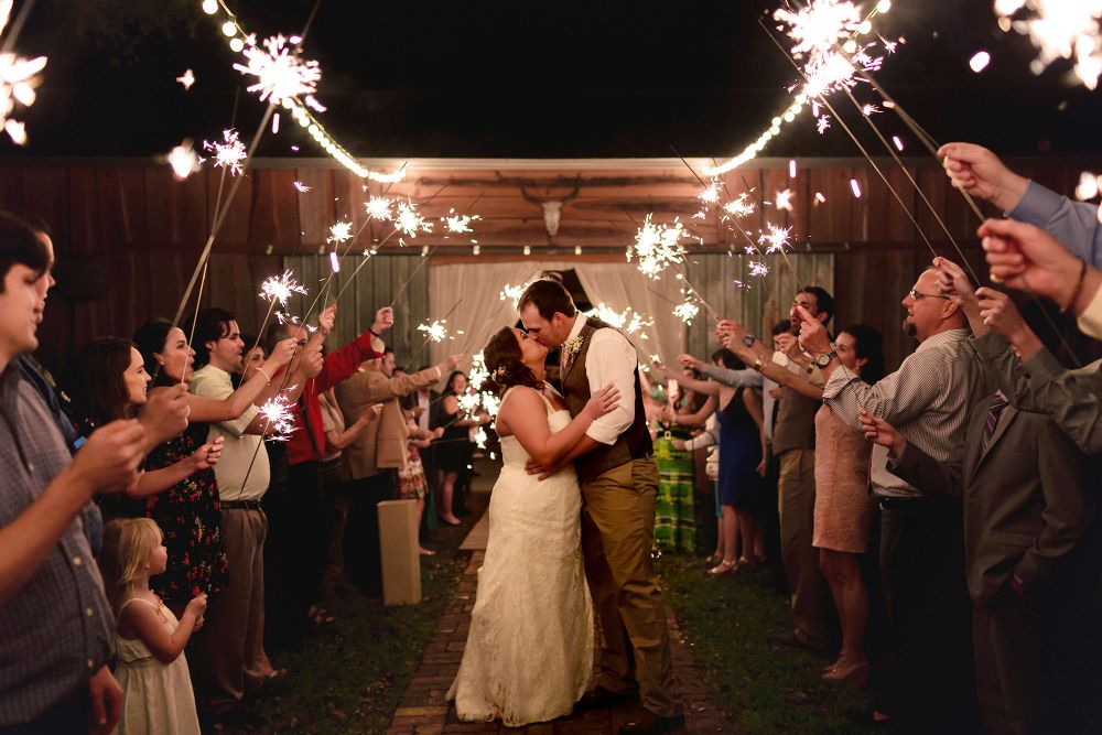 36" Wedding Sparklers are perfect for sparkler sendoffs! Burning for well over three minutes, they give you plenty of time to take all the pictures you want!