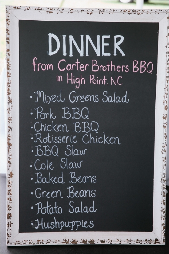 Food to serve at a July 4th wedding