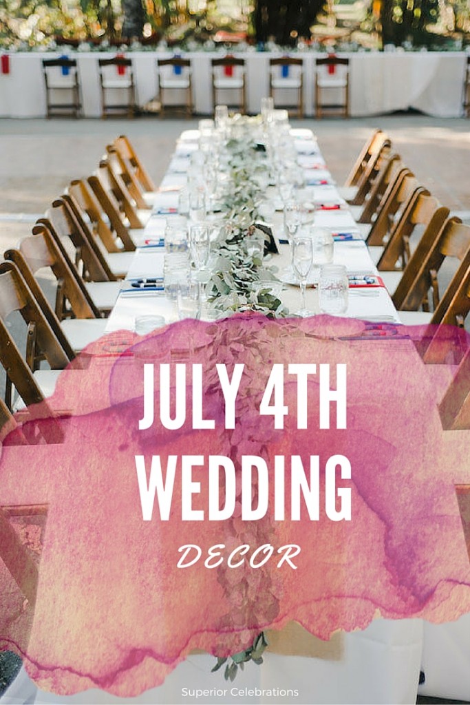 July 4th wedding decor ideas