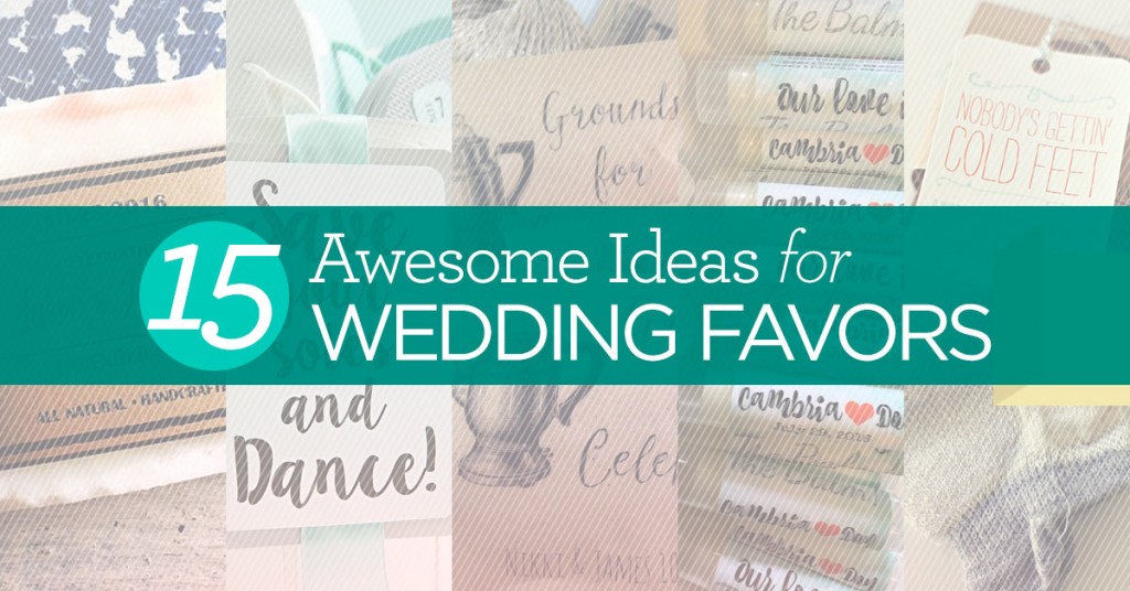 15 Awesome Ideas for Wedding Favors