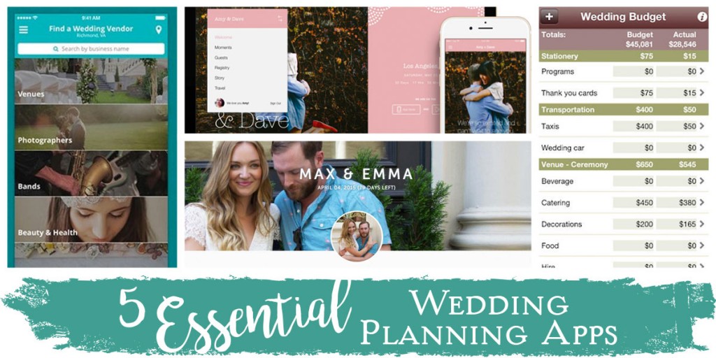 5 Essential Wedding Planning Apps