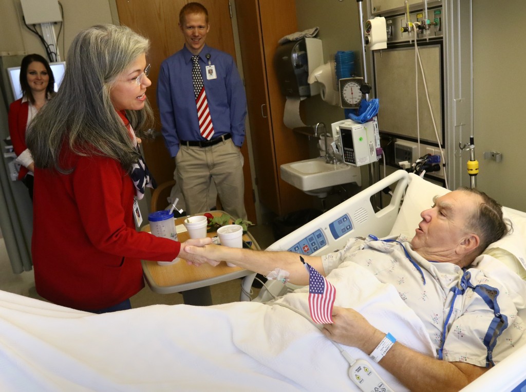 Visit a hospital on Veteran's Day