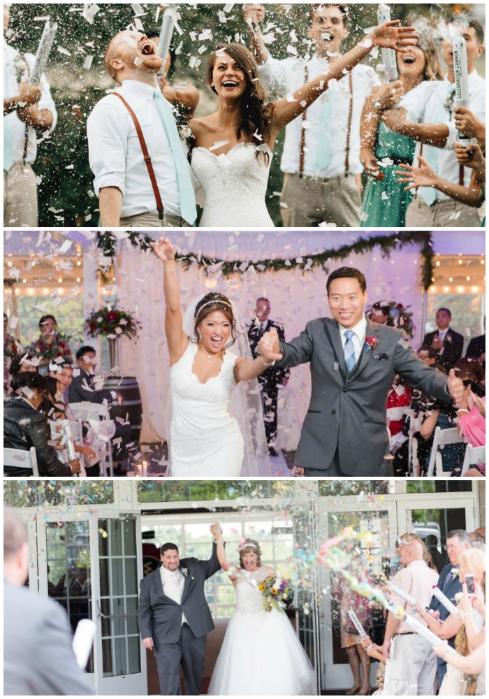 Top: Taylor and Kip by Bethany Small Photography; Middle: Ha and Robert by Something Blue Wedding Photography; Bottom: Adrianne and Matt by Amanda Brisco Photography