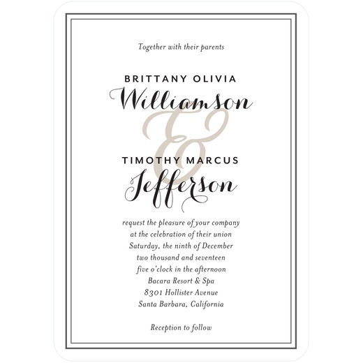 Wedding invitation available at Wedding Paper Divas