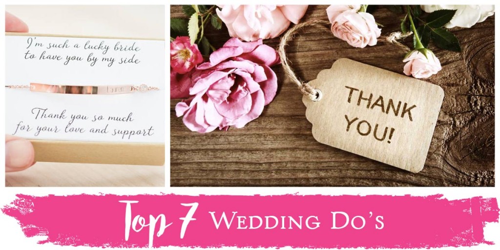 Top 7 Wedding Do's