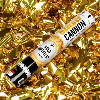 Gold Metallic Confetti Cannon: Image 1