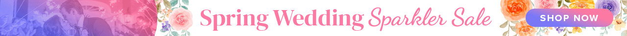 Save 15% on our most popular wedding sparklers for a limited time!