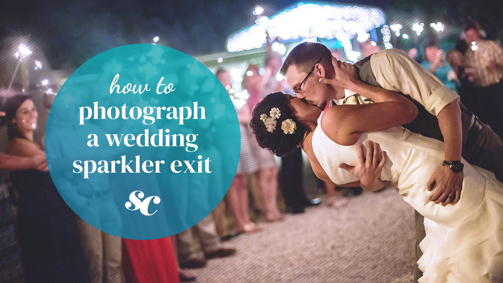 How to Photograph a Wedding Sparkler Exit