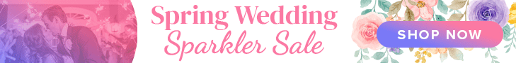Save 15% on our most popular wedding sparklers for a limited time!