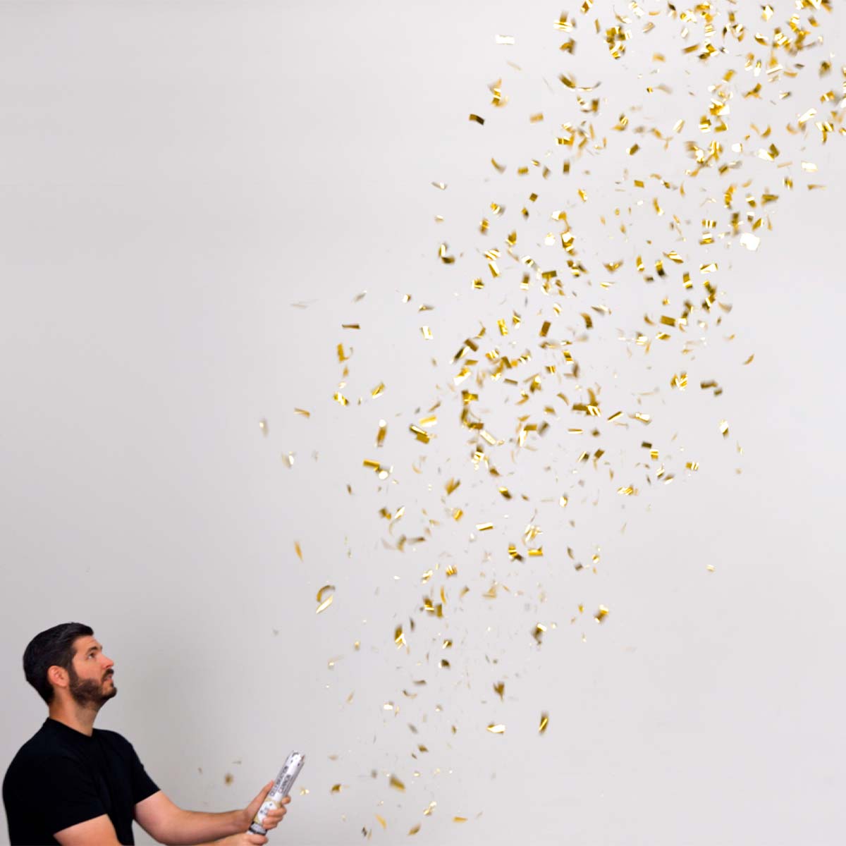 Gold Metallic Confetti Cannon Superior Celebrations