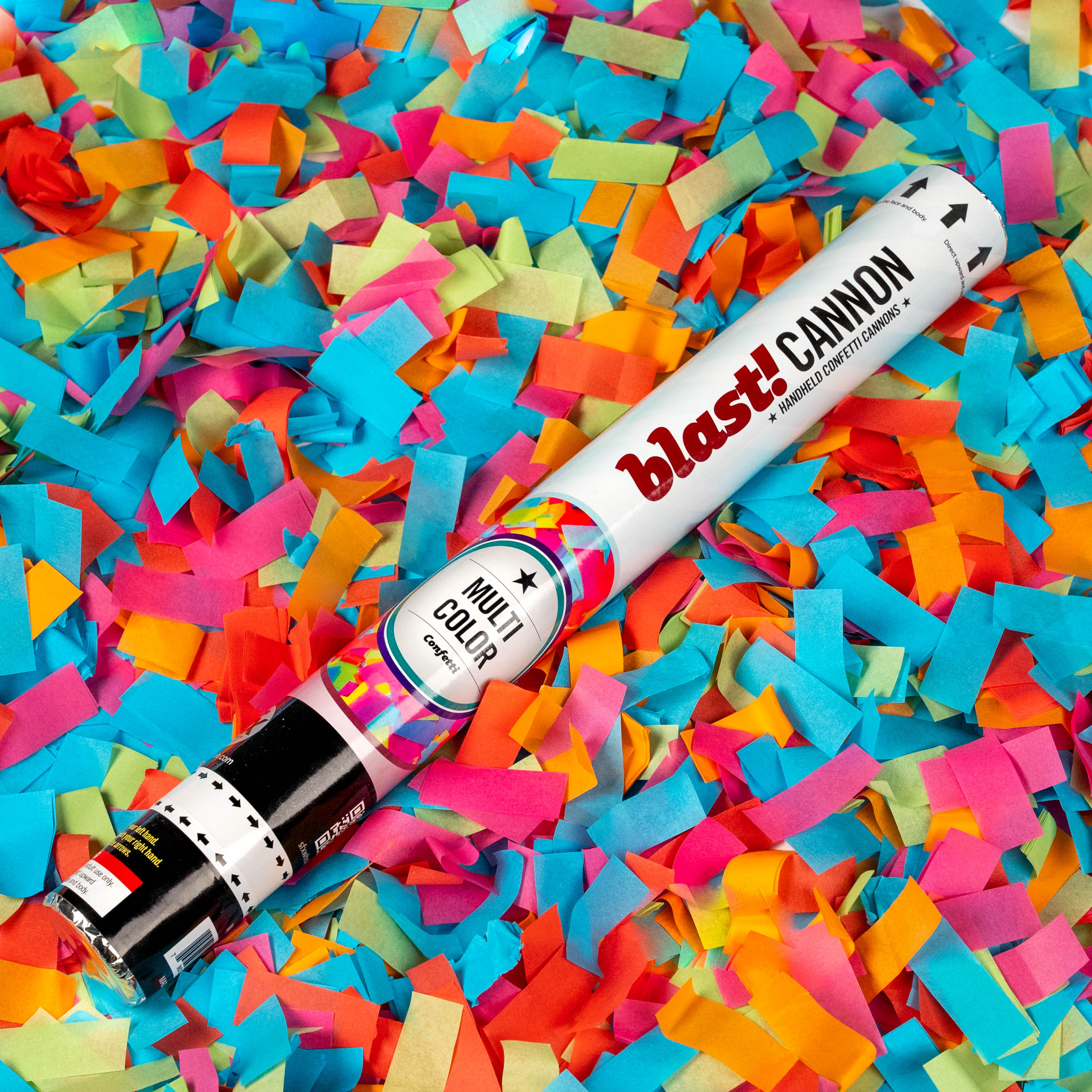  Vibrant Foil & Tissue Giant Rainbow Confetti Cannon - 24 (Pack  of 1) - Perfect for Celebrations : Home & Kitchen