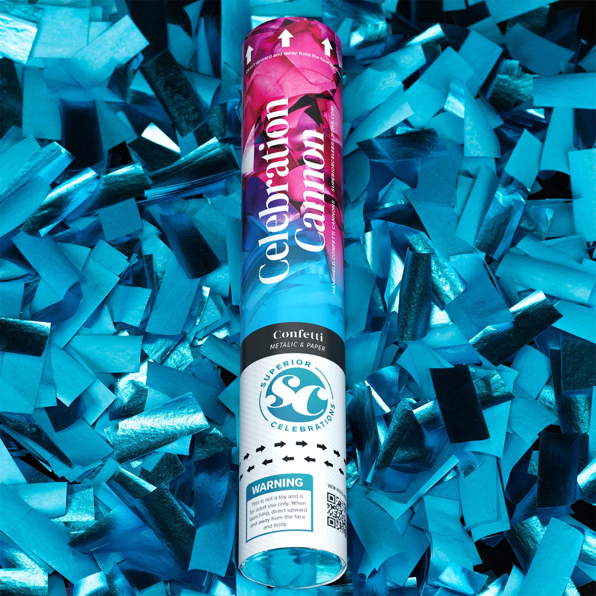 Gender Reveal Blue Confetti Cannon Superior Celebrations — free download