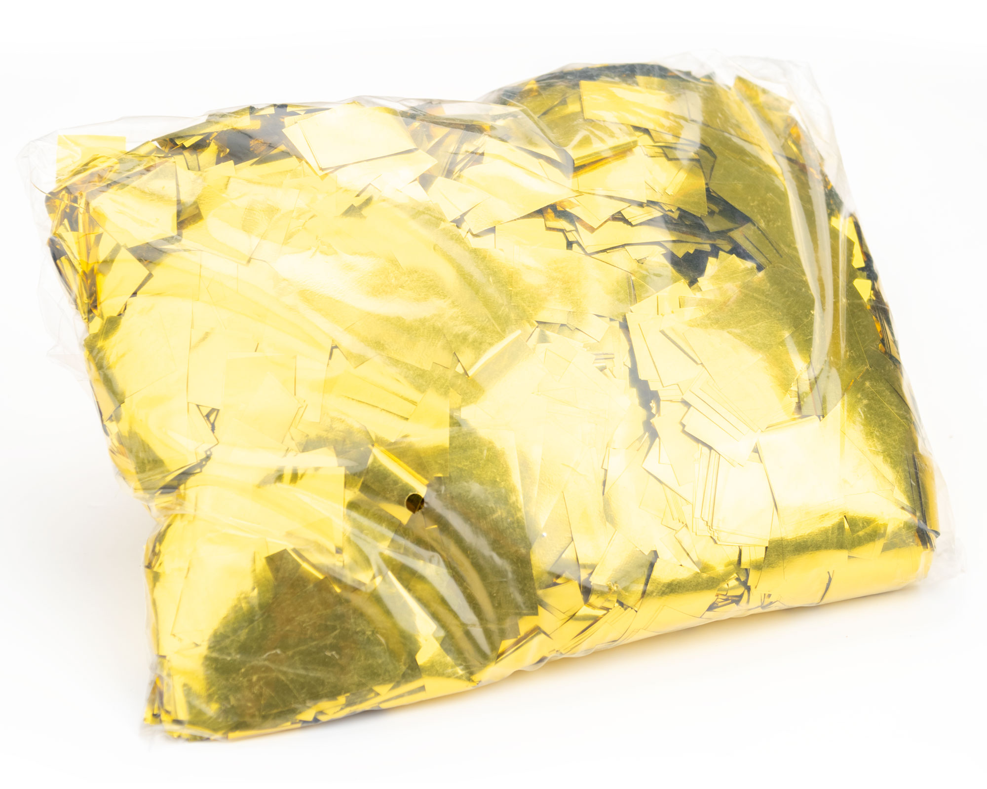 Confetti GOLD Color Metallic per pound flameproof rectangular Mylar confetti 