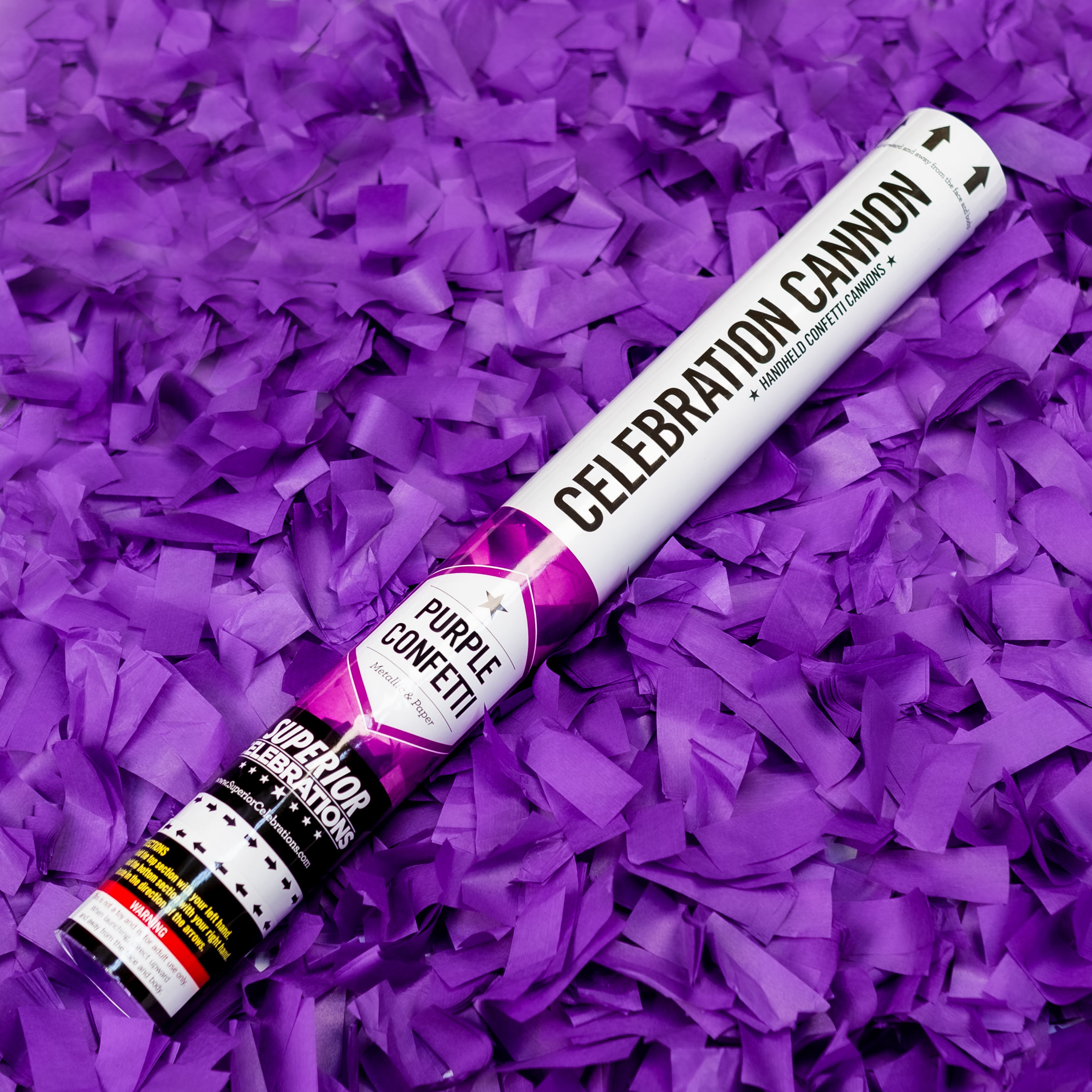 Confetti Push Pop Biodegradable Light Purple Butterfly Cannon Eco 1 to 25 