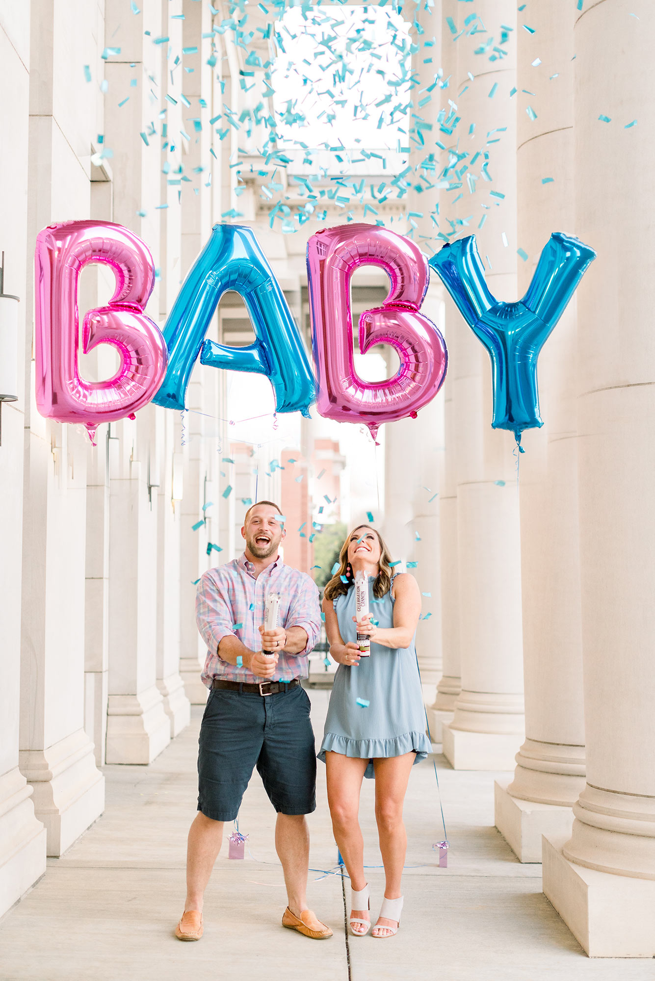 gender reveal confetti cannon gender reveal confetti cannon