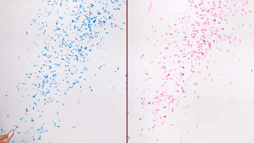 Gender Reveal Blue Confetti Canon - Cardies
