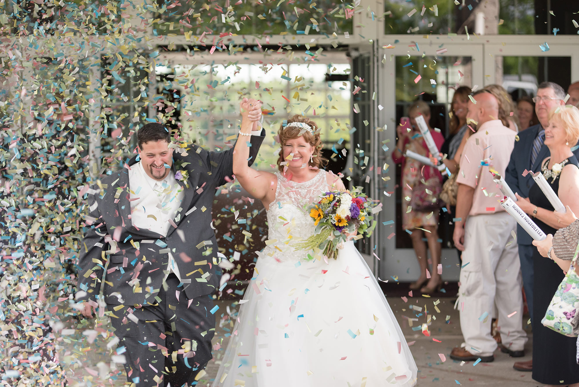 MultiColor Wedding Confetti Cannon Superior Celebrations