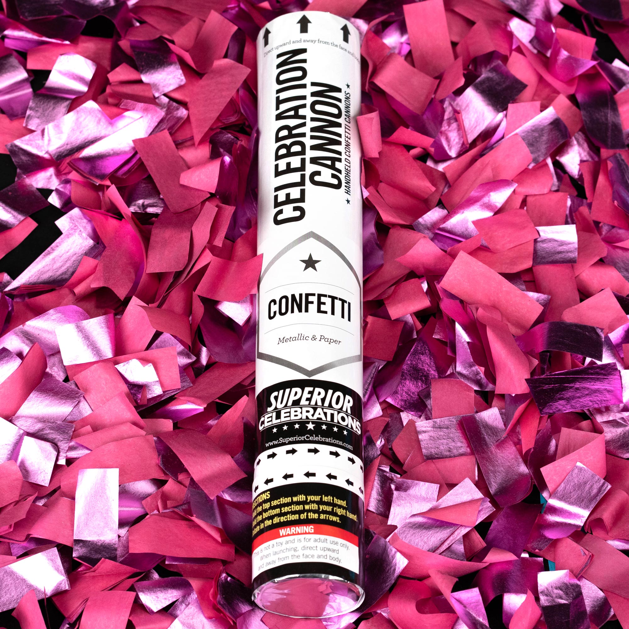 Pink Confetti Cannon Superior